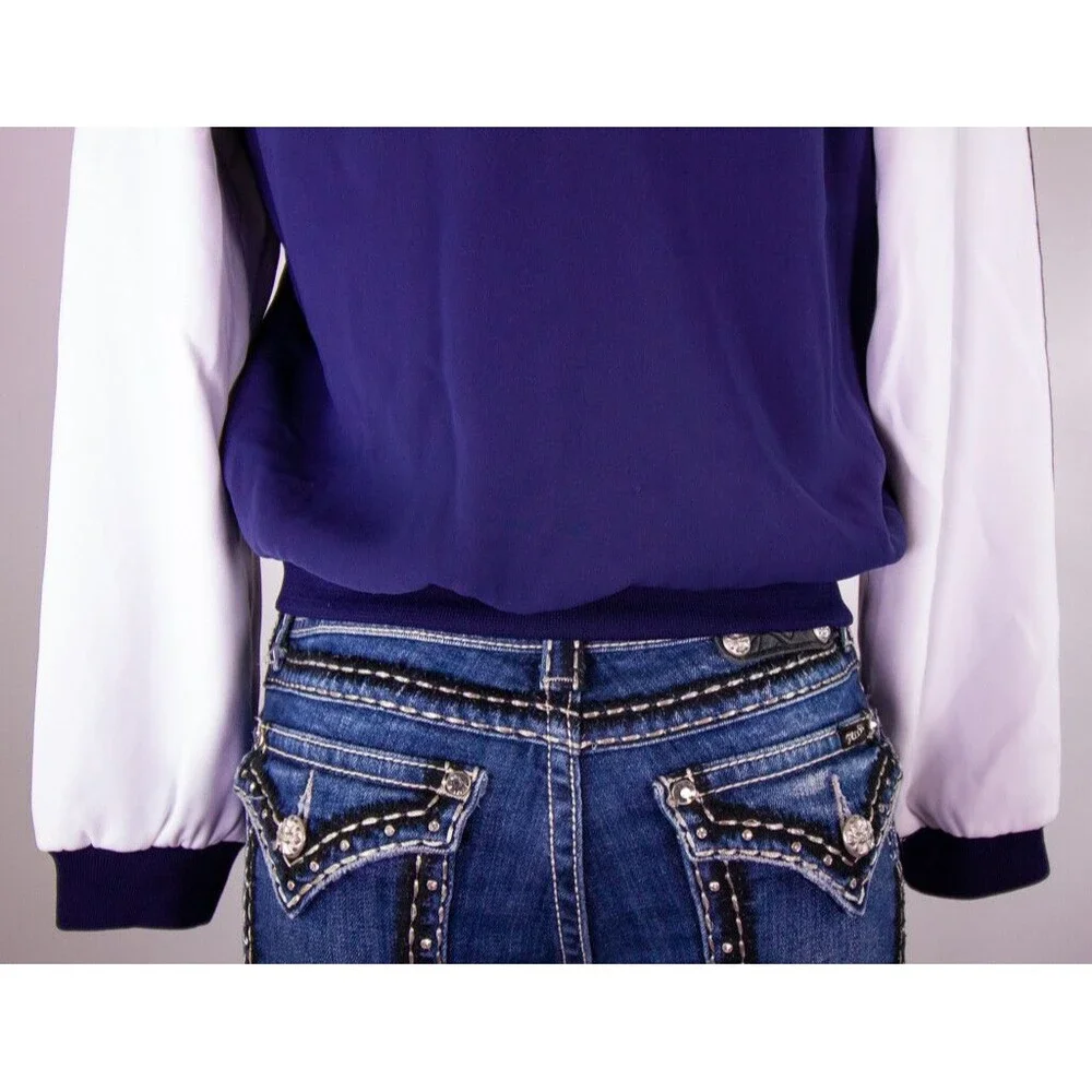 Women’s Michael Kors Blue Long Sleeve Track Jacket Size XS